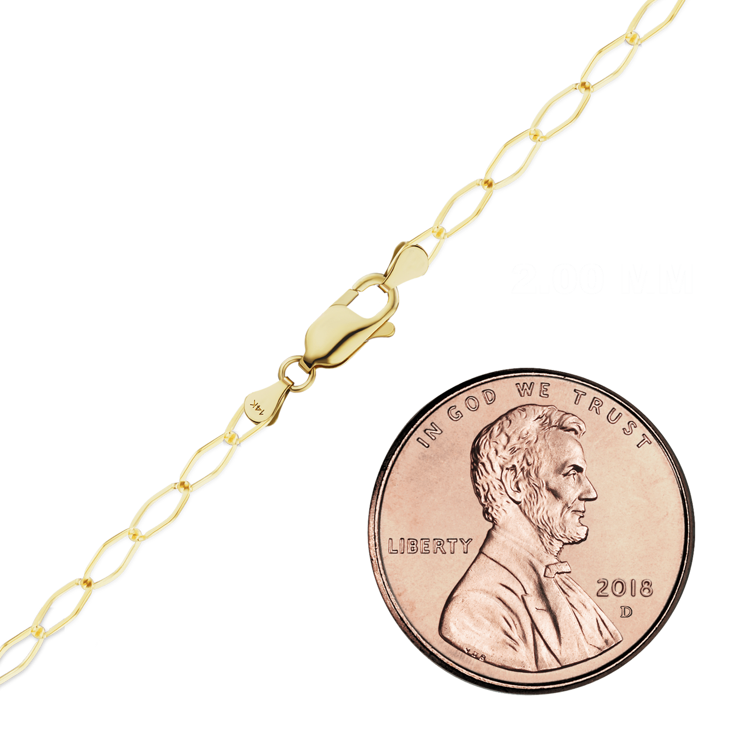 Verlängerungsarmband aus 14-karätigem Gelbgold