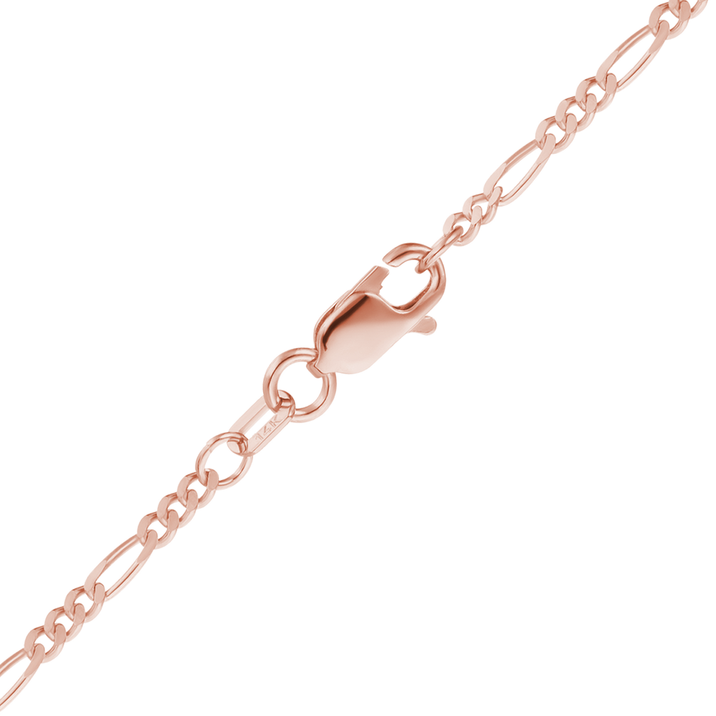 Klassisches Figaro-Armband aus 14-karätigem Roségold