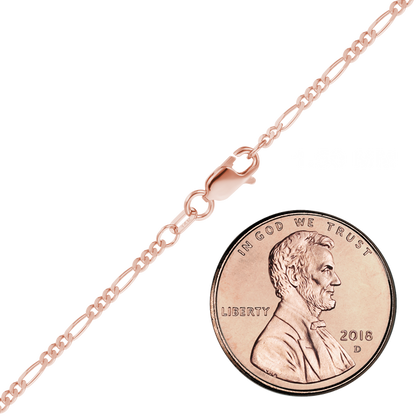 Klassisches Figaro-Armband aus 14-karätigem Roségold
