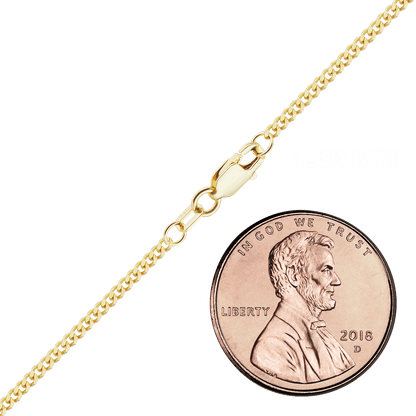 Klassisches Panzerarmband aus 14-karätigem Gelbgold