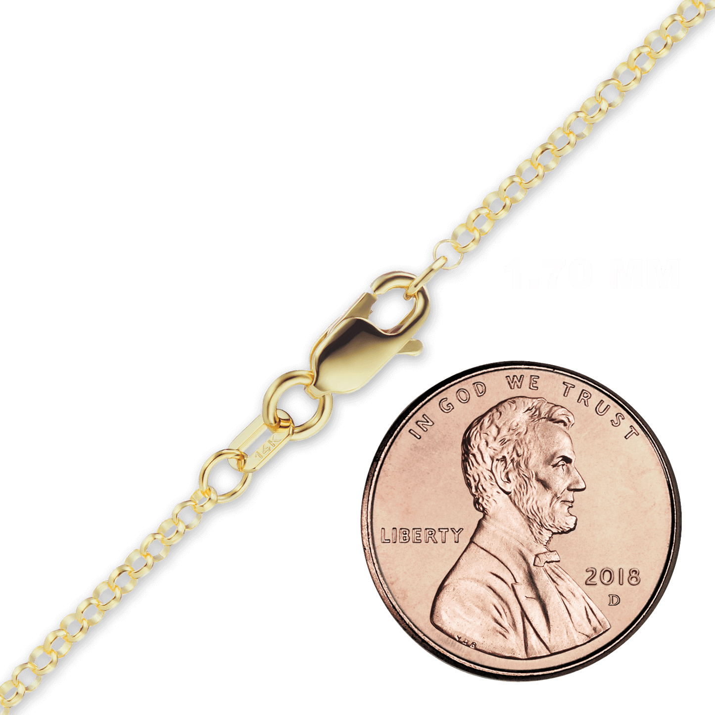 Rolo-Armband aus 14-karätigem Gelbgold