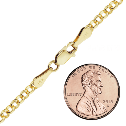 Rolo-Armband aus 14-karätigem Gelbgold