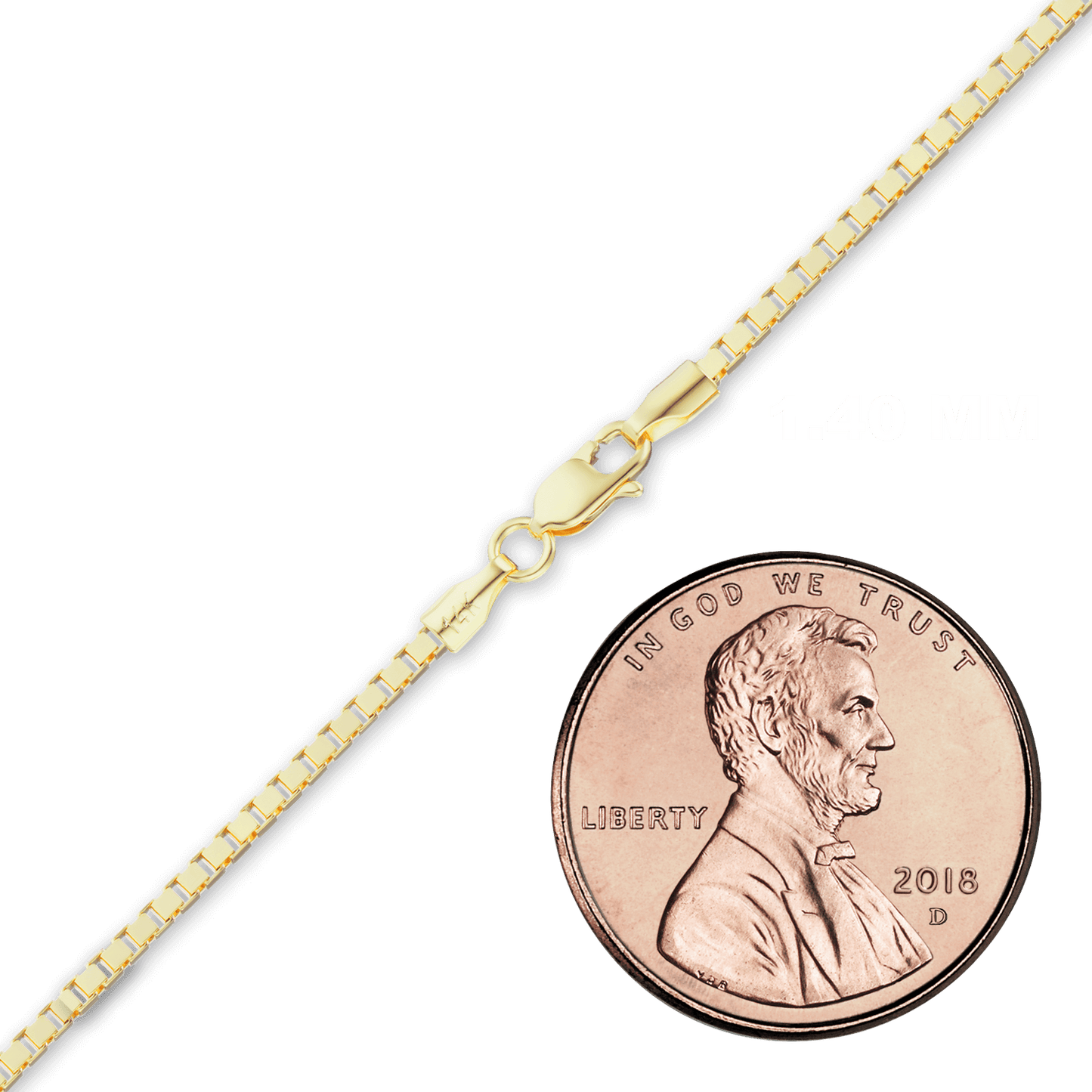 Venezianisches Box-Armband aus 14-karätigem Gelbgold