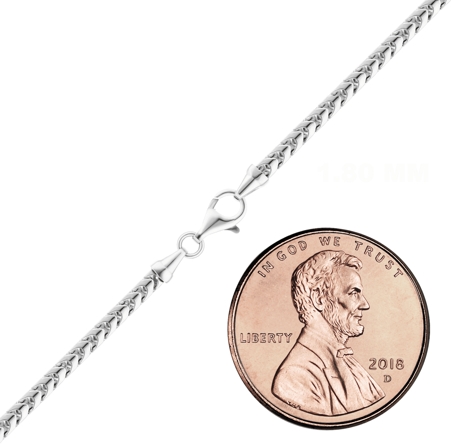 Franco-Halskette aus Sterlingsilber