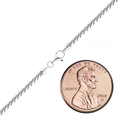 Franco-Halskette aus Sterlingsilber