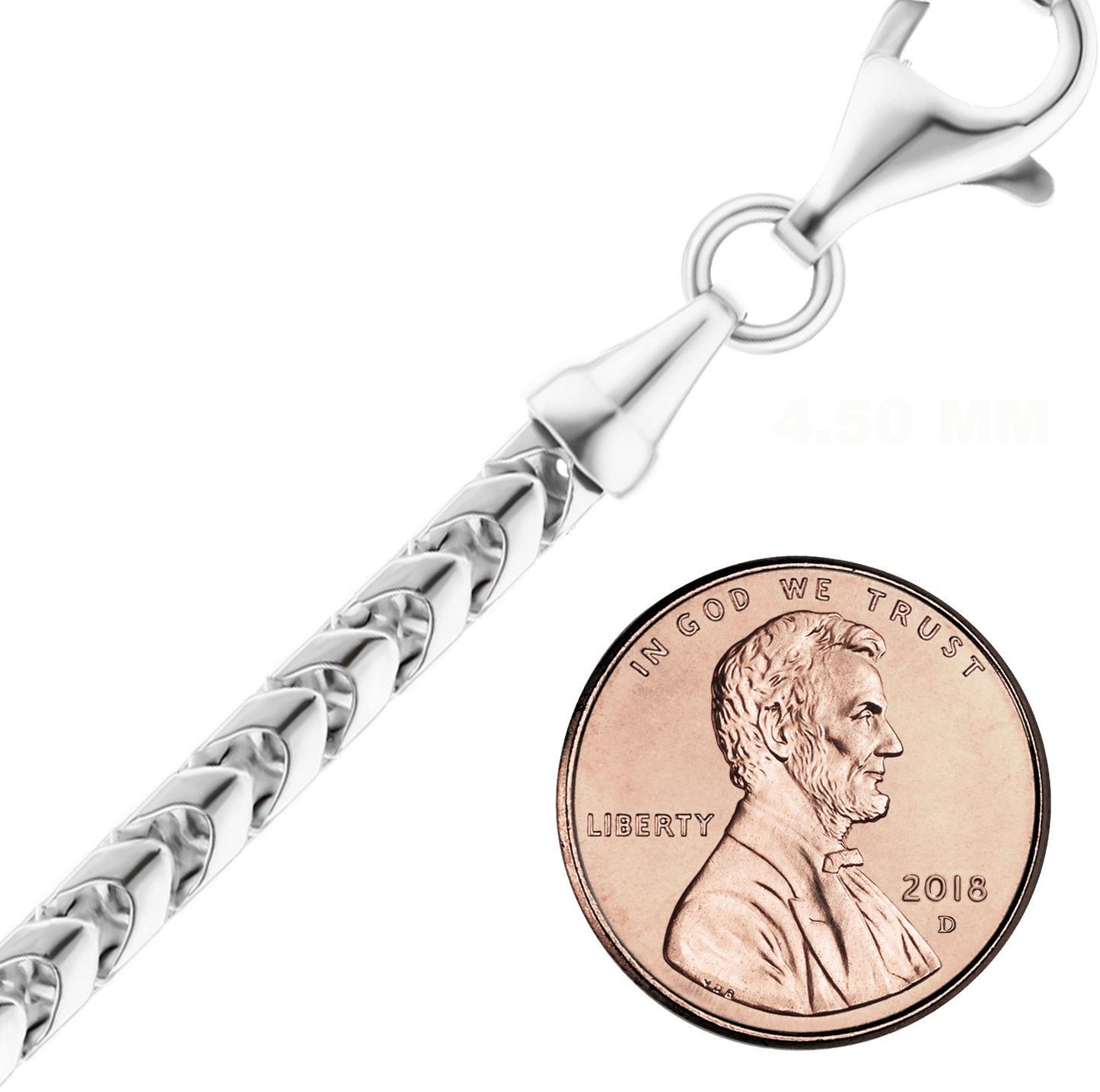 Franco-Halskette aus Sterlingsilber