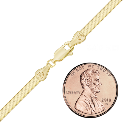 Fischgrätarmband aus 14-karätigem Gelbgold