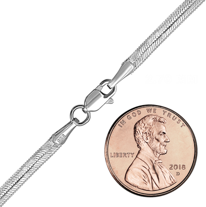 Flexibles Fischgräten-Fußkettchen aus Sterlingsilber