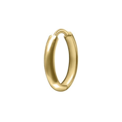 Runde Creolen aus 14-karätigem Gold