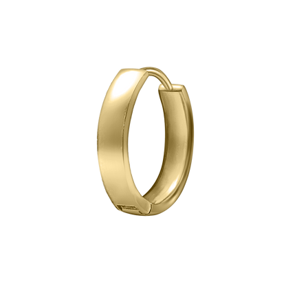 Quadratische Creolen aus 14-karätigem Gold