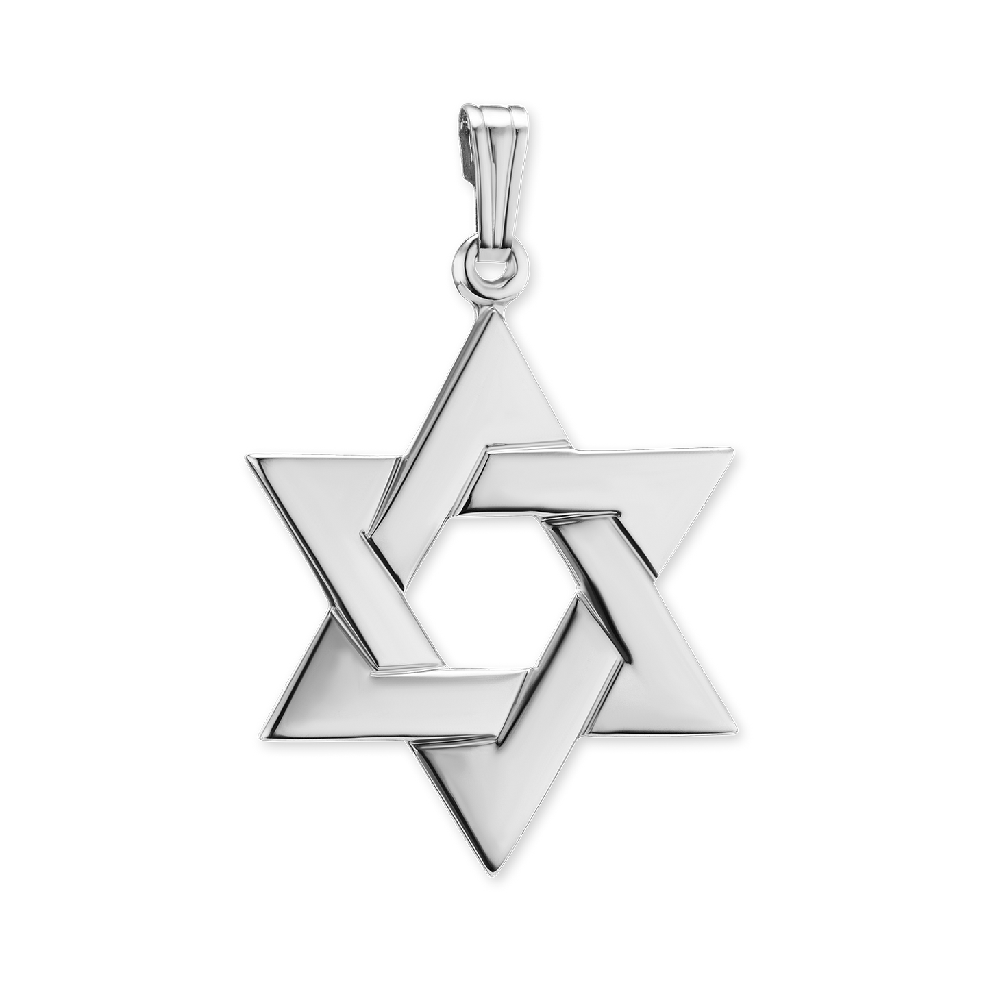 Davidstern-Anhänger aus Sterlingsilber