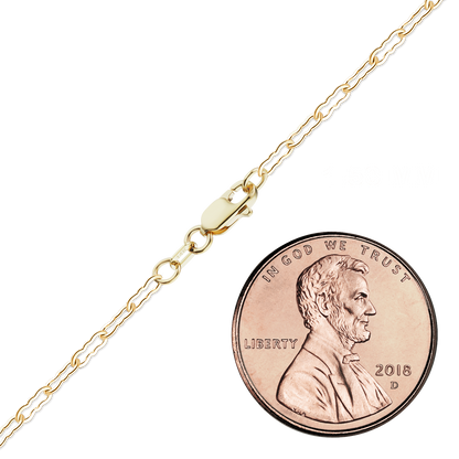 Flaches Kräuselarmband aus 14-karätigem Gelbgold