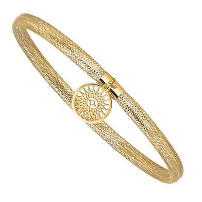 14K Sonnenanhänger Stretch-Armreif