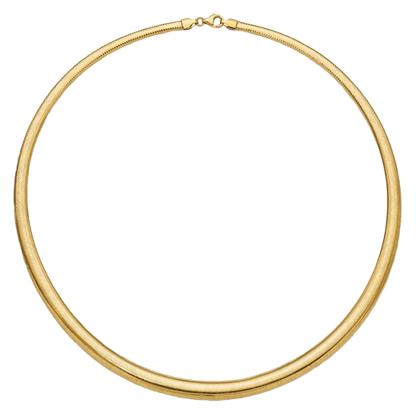 Stretch-Halskette aus 14-karätigem Gelbgold mit abgestuftem Durchmesser