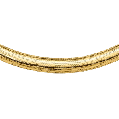 Stretch-Halskette aus 14-karätigem Gelbgold mit abgestuftem Durchmesser