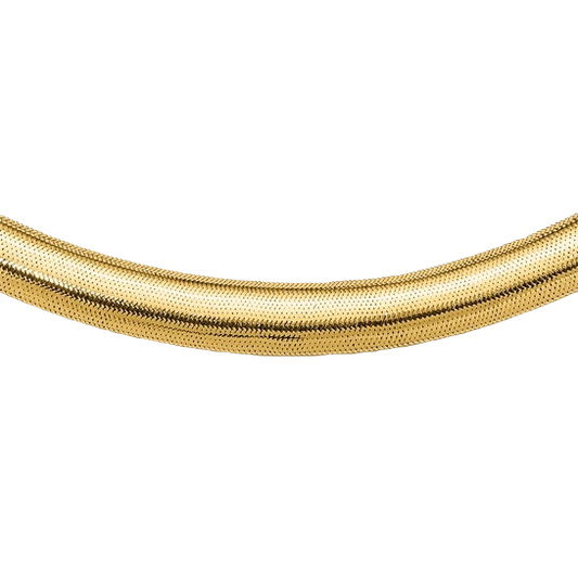 Stretch-Halskette aus 14-karätigem Gelbgold mit abgestuftem Durchmesser