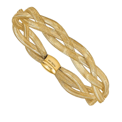 Stretch-Armreif aus 14-karätigem Gelbgold