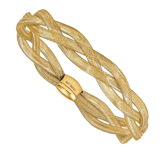 Stretch-Armreif aus 14-karätigem Gelbgold