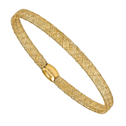 Stretch-Armreif aus 14-karätigem Gelbgold – 5 mm