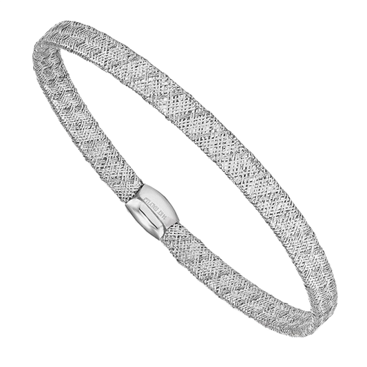 Stretch-Armreif aus 14-karätigem Weißgold – 5 mm