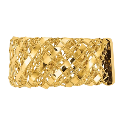 14K gewebter Stretchring