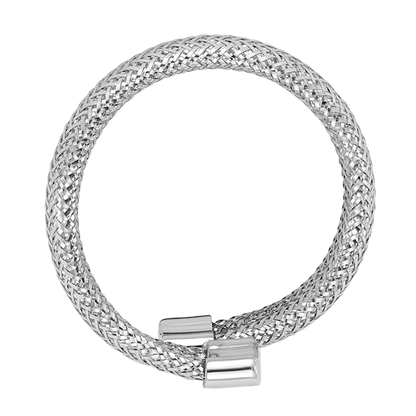 Netzring aus 14-karätigem Weißgold