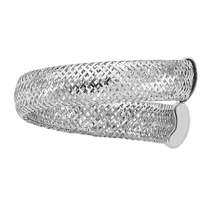 Netzring aus 14-karätigem Weißgold