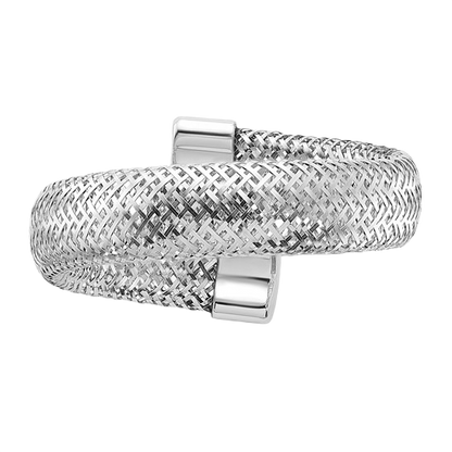 Netzring aus 14-karätigem Weißgold