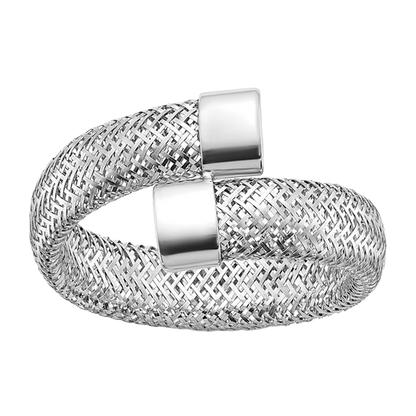 Netzring aus 14-karätigem Weißgold