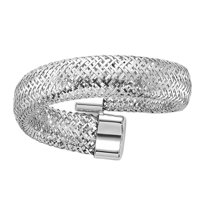 Netzring aus 14-karätigem Weißgold