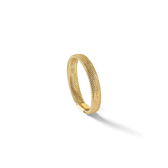 14K Yellow Gold Mesh Stretch Ring