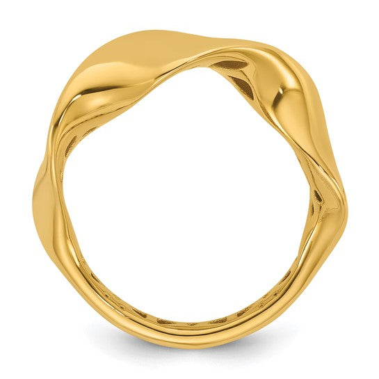 Gold Flip-Wave Ring