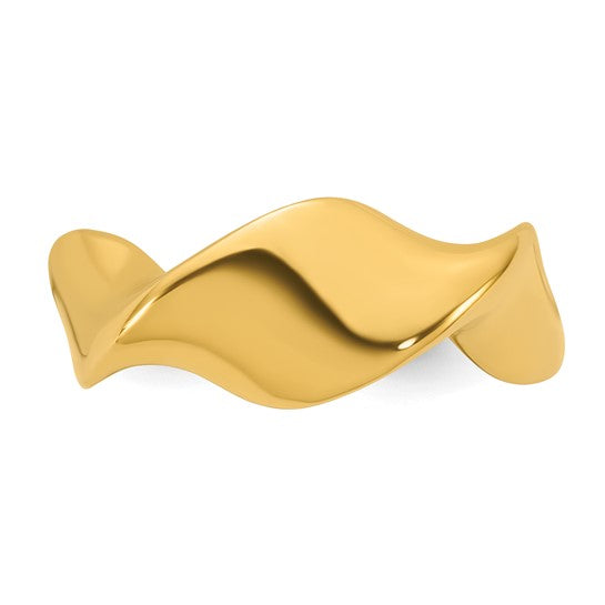 Gold Flip-Wave Ring