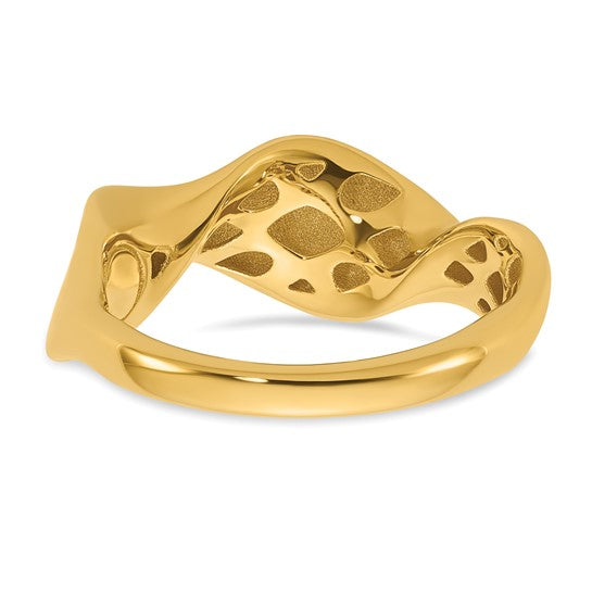 Gold Flip-Wave Ring