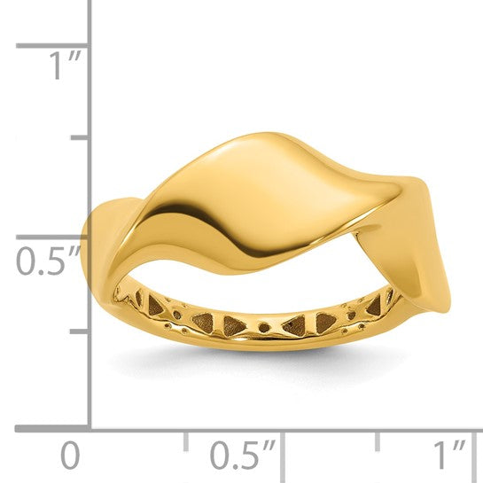 Gold Flip-Wave Ring