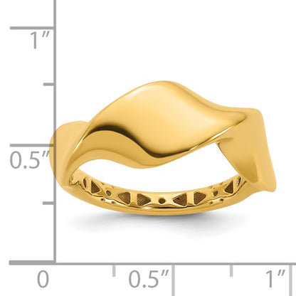 Gold Flip-Wave Ring
