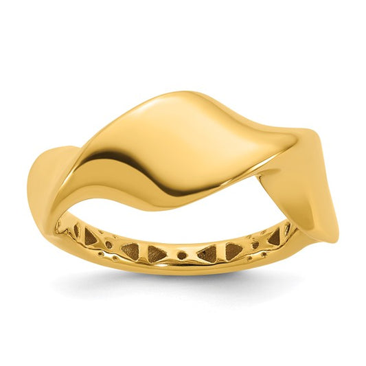 Gold Flip-Wave Ring