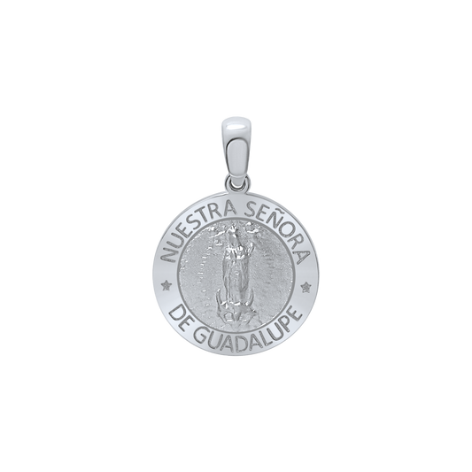 Medaillon Unserer Lieben Frau von Guadalupe aus Sterlingsilber – Nuestra Señora de Guadalupe