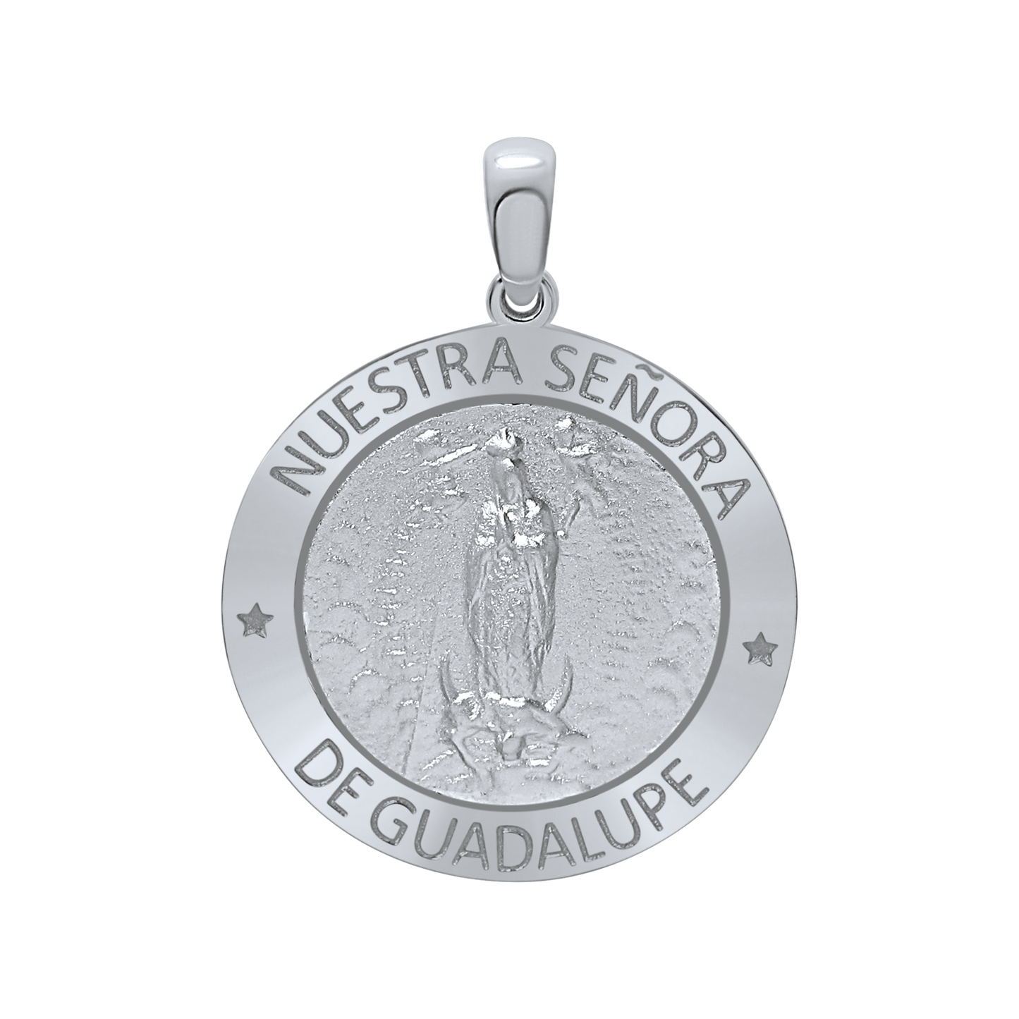 Medaillon Unserer Lieben Frau von Guadalupe aus Sterlingsilber – Nuestra Señora de Guadalupe