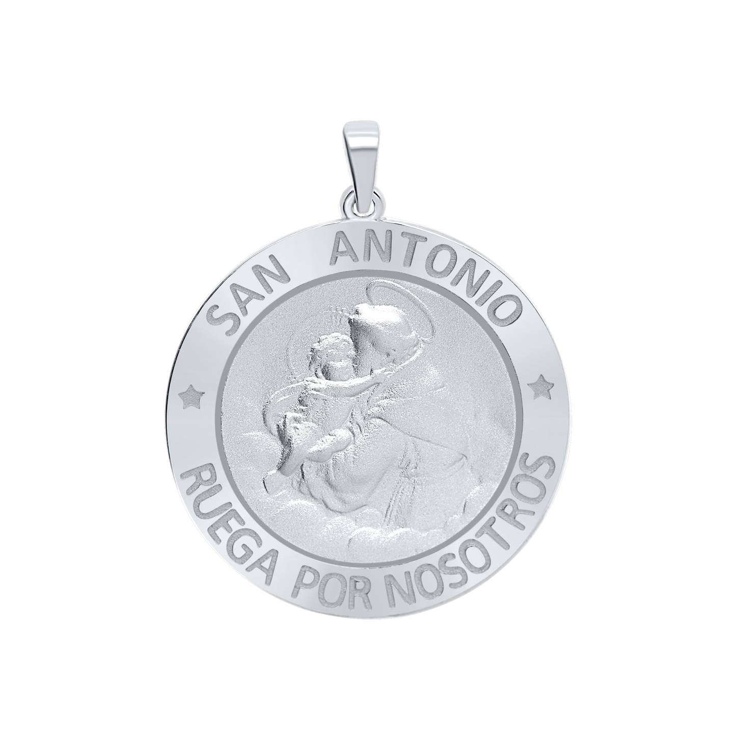 Medaille des Heiligen Antonius aus Sterlingsilber – San Antonio