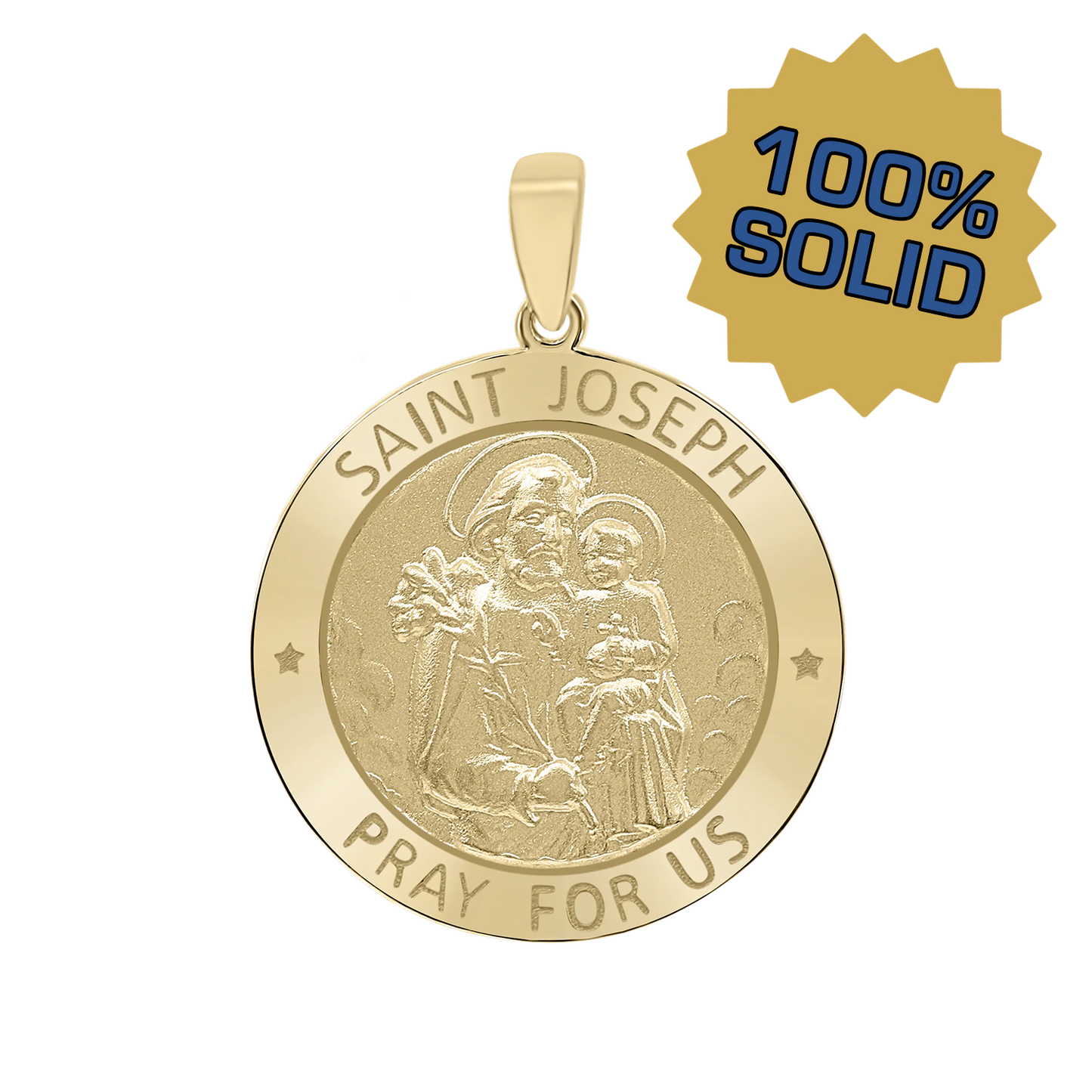 St.-Josephs-Medaille aus 14-karätigem Gelbgold – San José