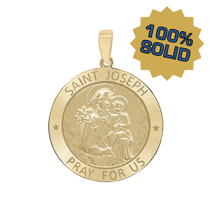 St.-Josephs-Medaille aus 14-karätigem Gelbgold – San José