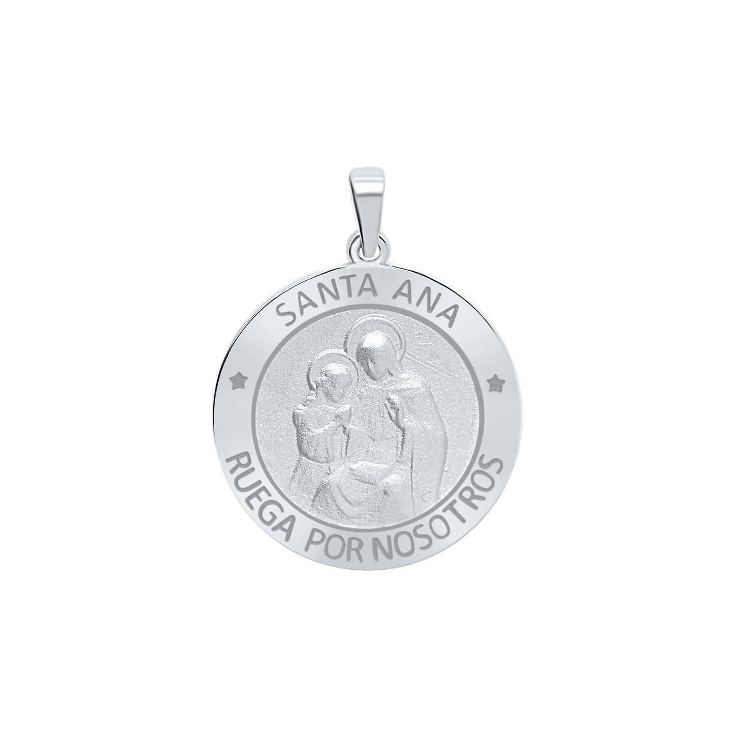 Medaille der Heiligen Anna aus Sterlingsilber - Santa Ana