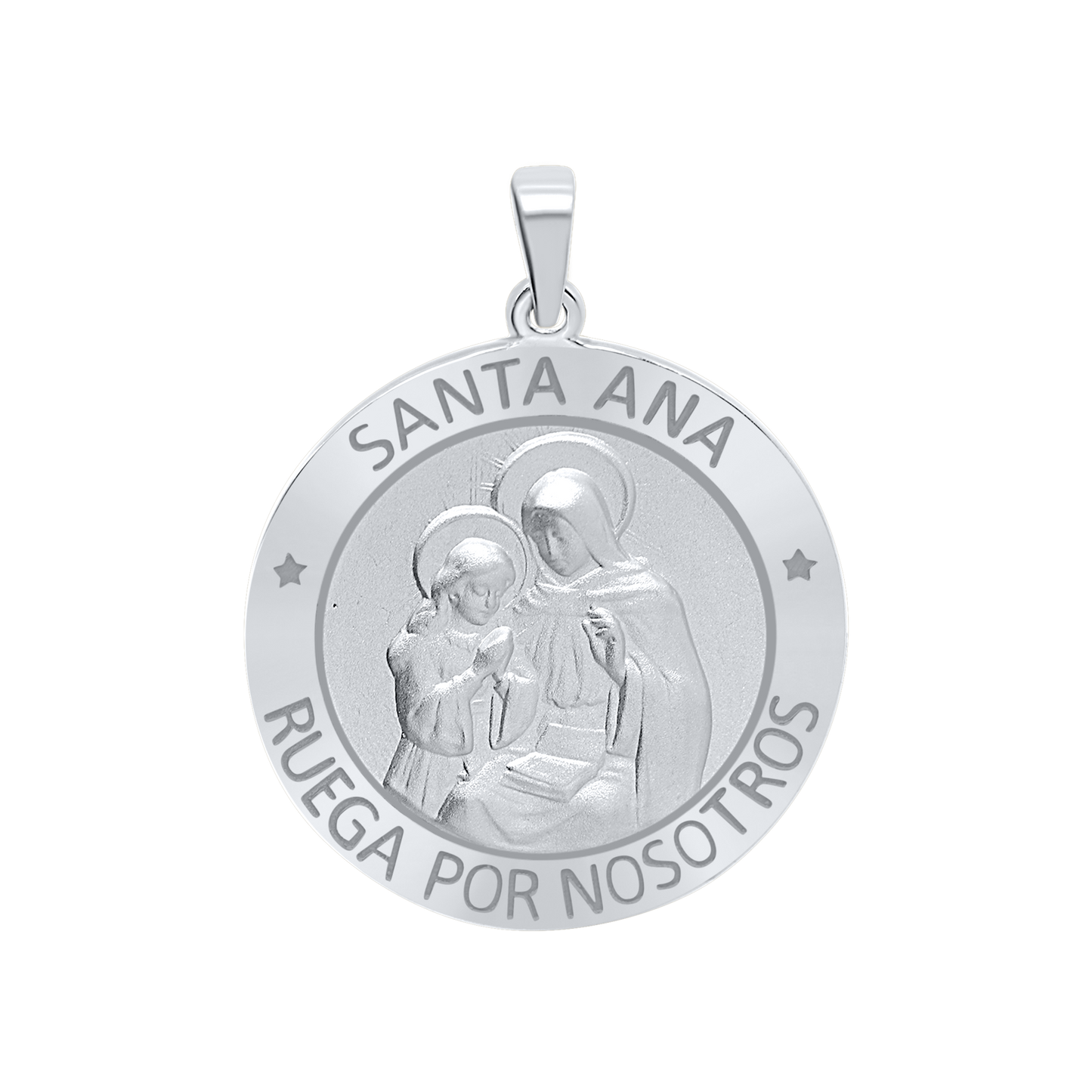 Medaille der Heiligen Anna aus Sterlingsilber - Santa Ana