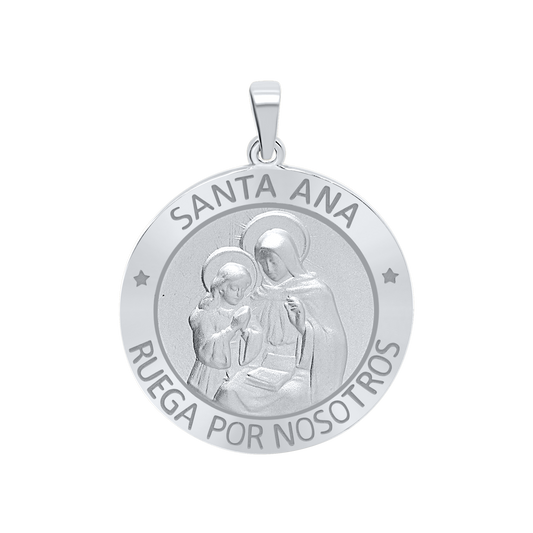 Medaille der Heiligen Anna aus Sterlingsilber - Santa Ana