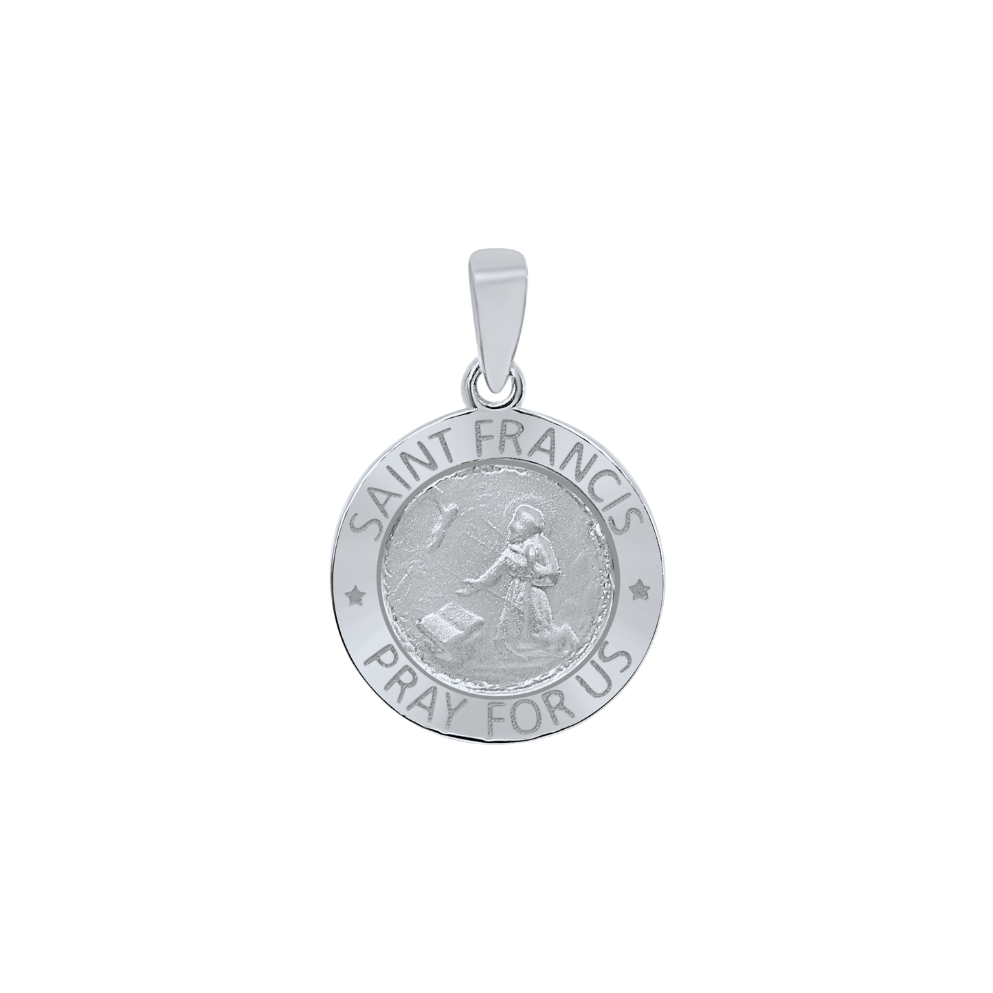 Medaille des Heiligen Franz von Assisi aus Sterlingsilber – San Francisco