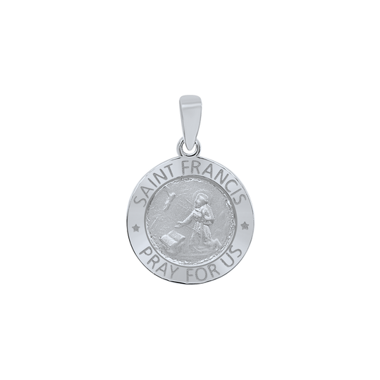 Medaille des Heiligen Franz von Assisi aus Sterlingsilber – San Francisco