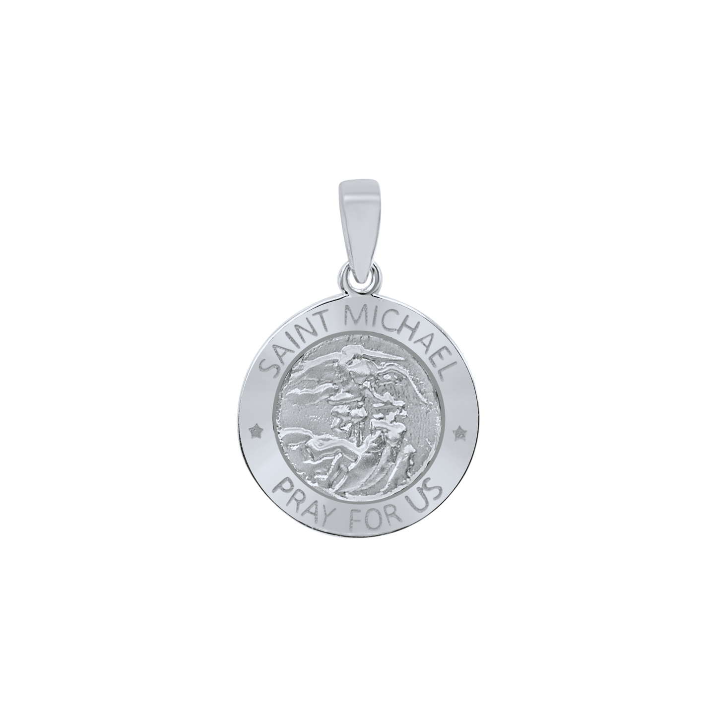 Medaillon des Erzengels Michael aus Sterlingsilber - San Miguel Arcángel