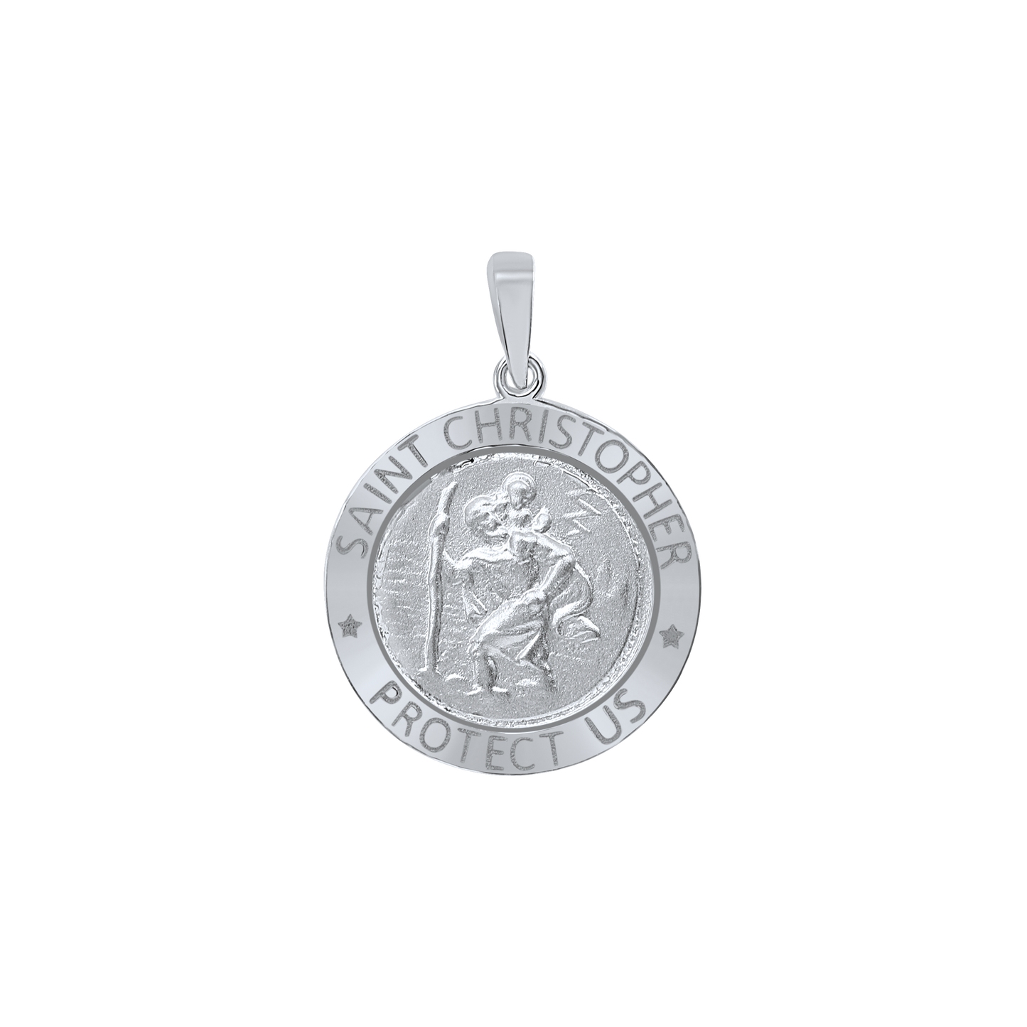 St.-Christophorus-Medaille aus Sterlingsilber - San Cristóbal