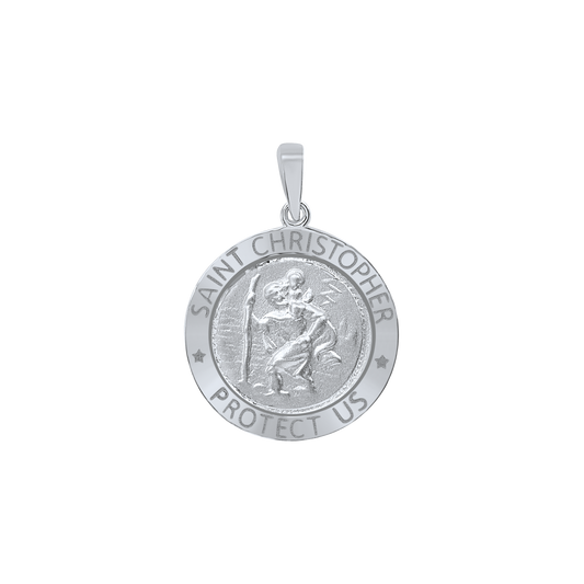 St.-Christophorus-Medaille aus Sterlingsilber - San Cristóbal